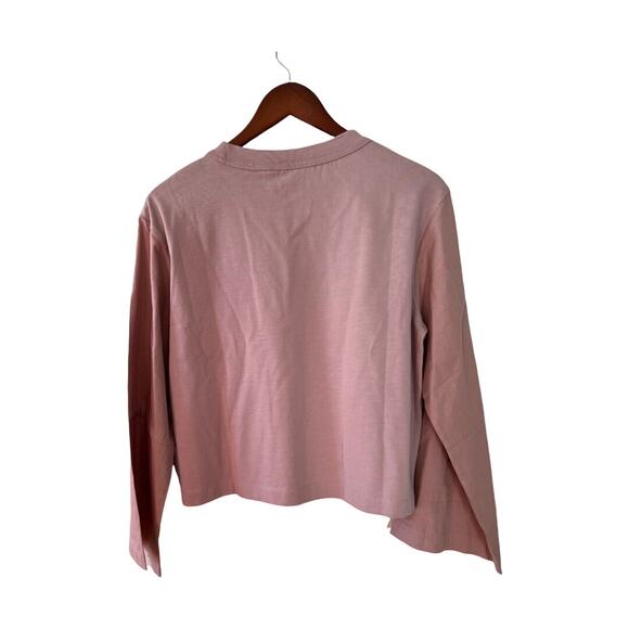 Club Monaco Boxy Bell Sleeve Knit Top Mauve M - Picture 4 of 7